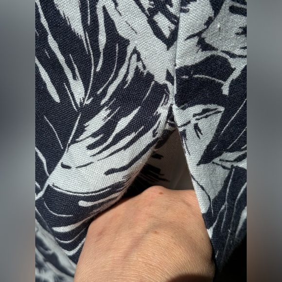 MaxMara weekend 100% cotton Prince Leaf Print Dress size 14 - Picture 6 of 7